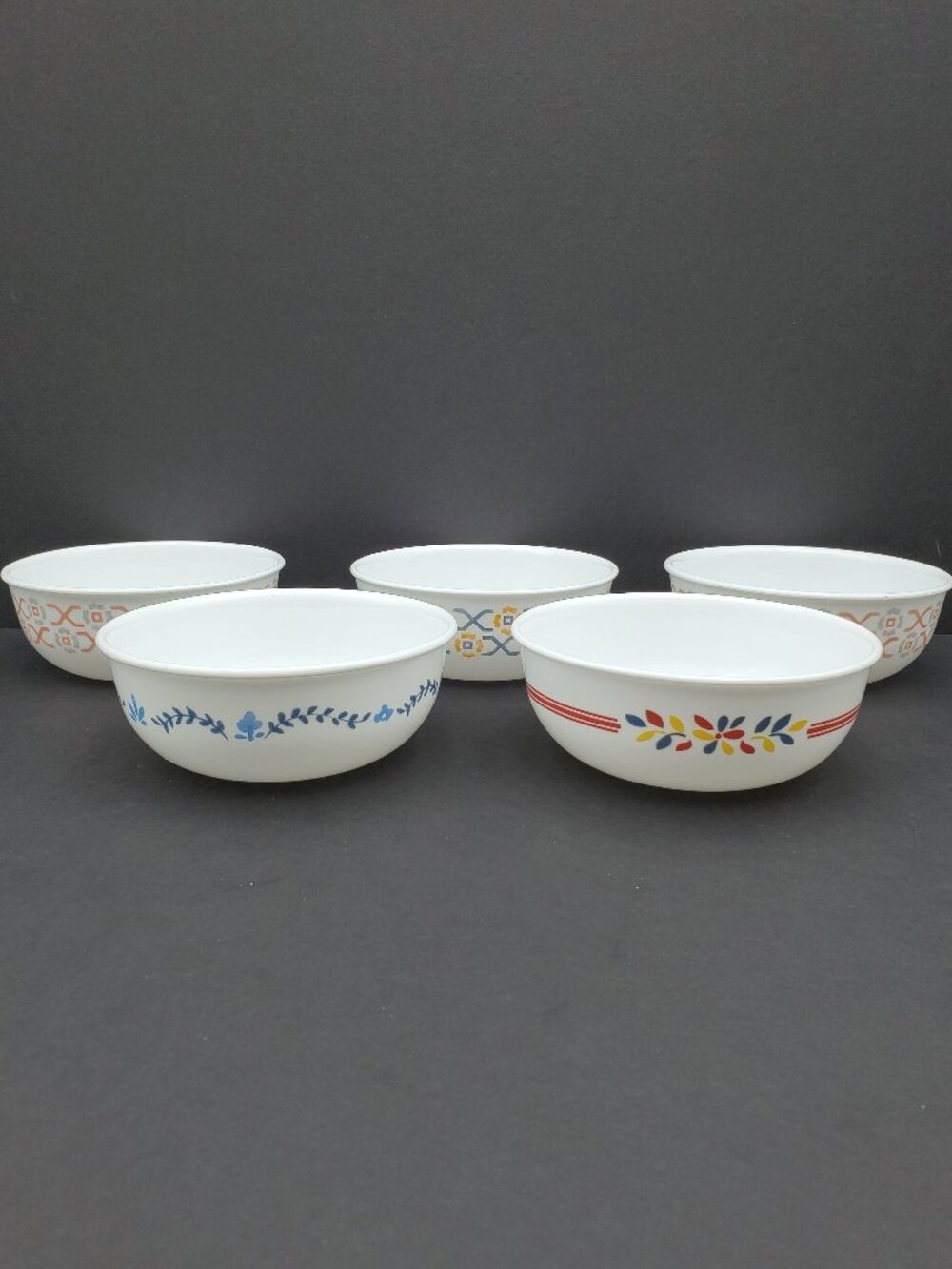 Corelle Mix and Match Small Soup Bowls Cereal Bowls Snack Bowls Set of 5